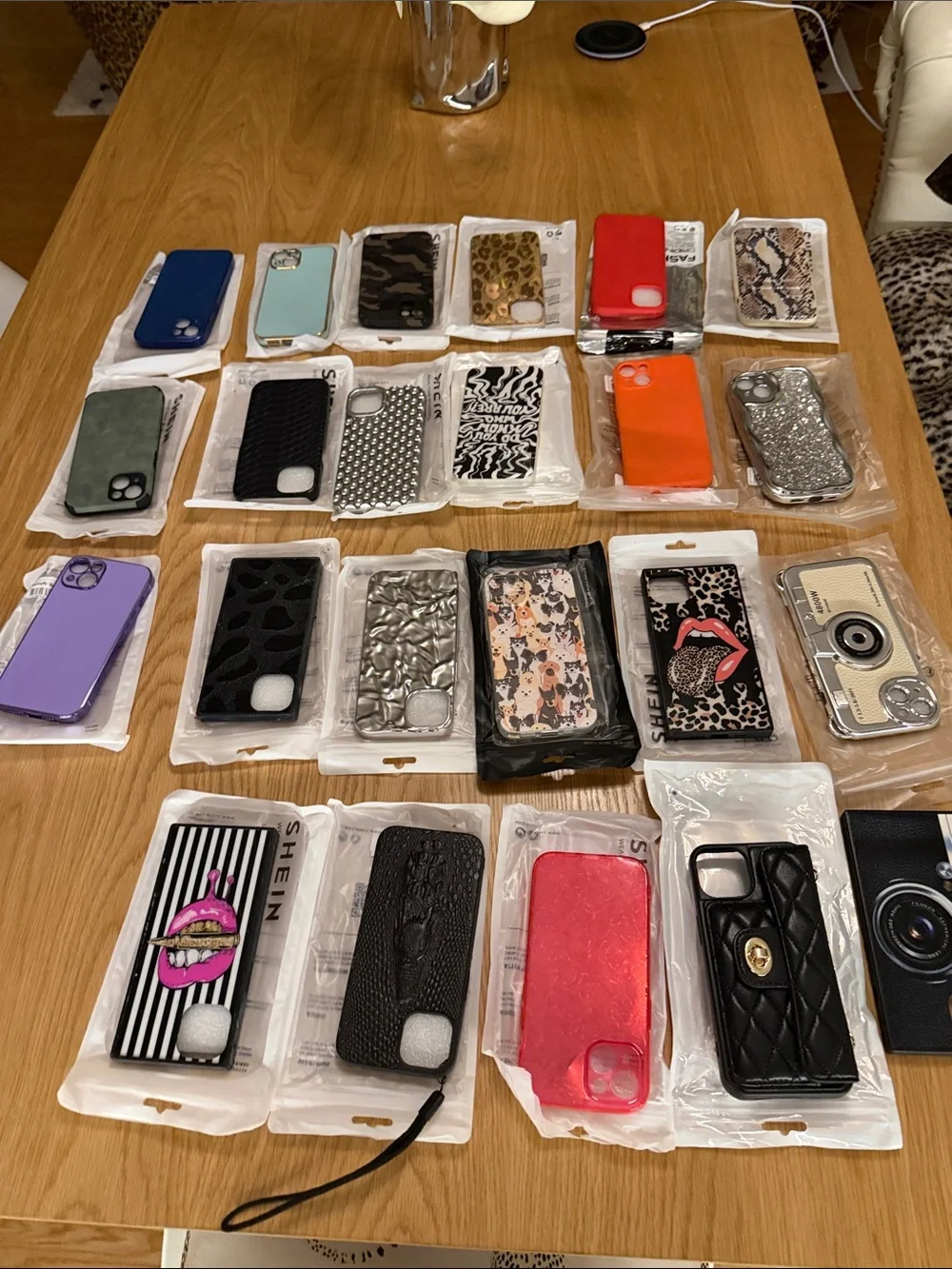 SHEIN Assorted Purple & Multicolor Protective Phone Case Set